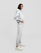 Сет cropped oversize сиво