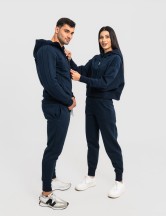 Сет cropped oversize тъмносиньо