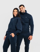 Сет cropped oversize тъмносиньо