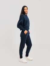 Сет cropped oversize тъмносиньо