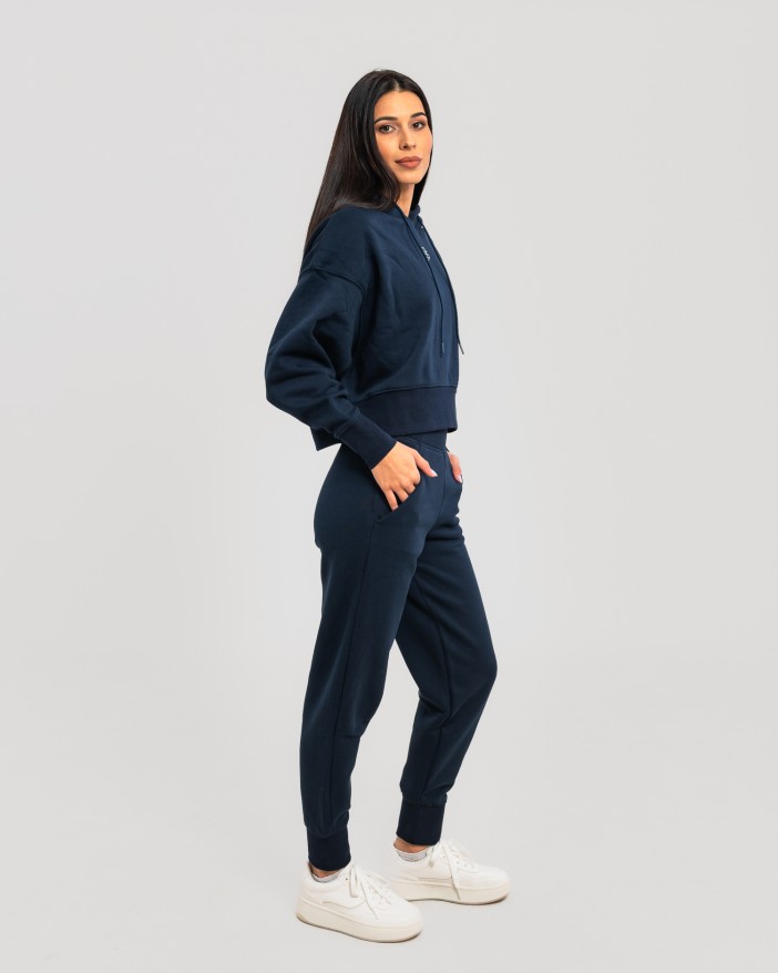 Сет cropped oversize тъмносиньо