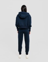 Сет cropped oversize тъмносиньо