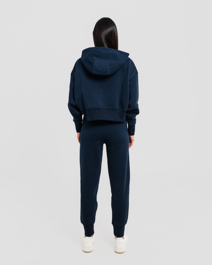 Сет cropped oversize тъмносиньо