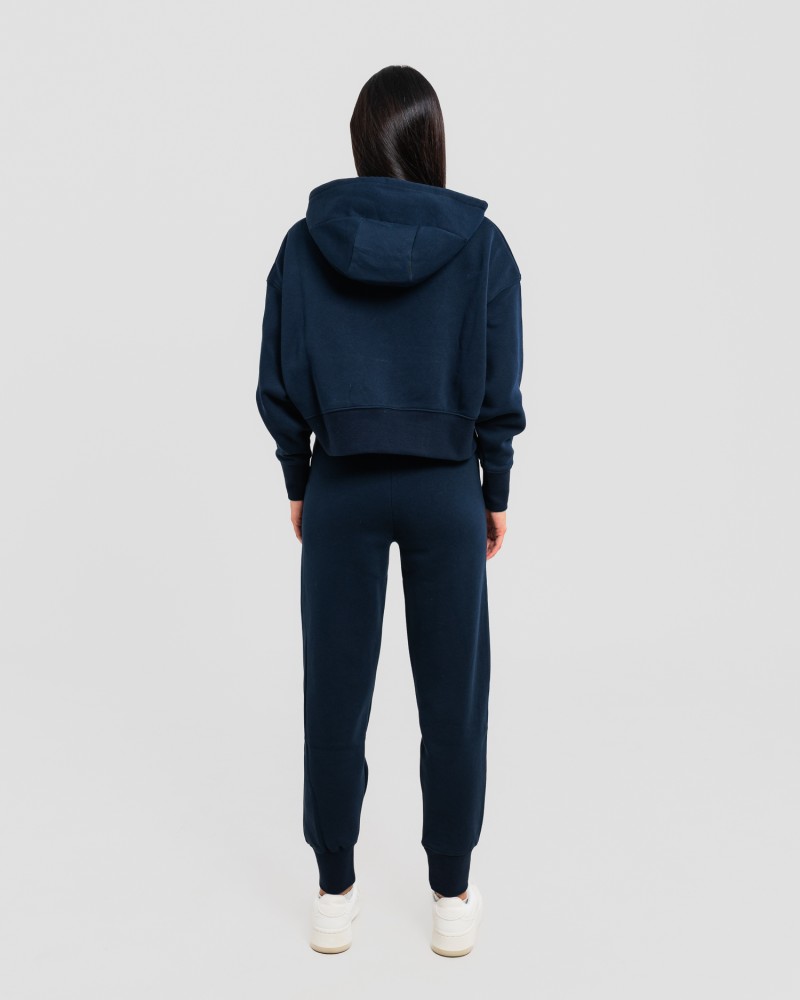 Сет cropped oversize тъмносиньо