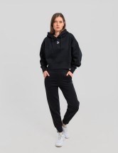 Сет cropped oversize черно