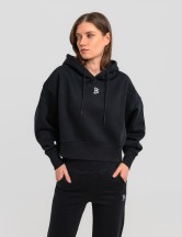 Сет cropped oversize черно