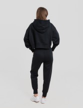 Сет cropped oversize черно