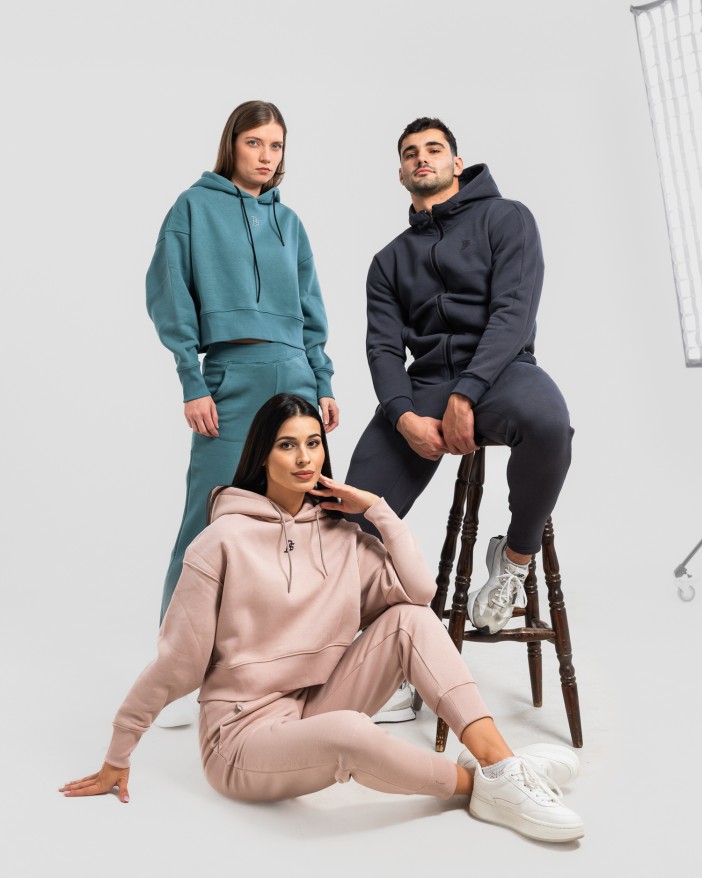 Сет cropped oversize mint