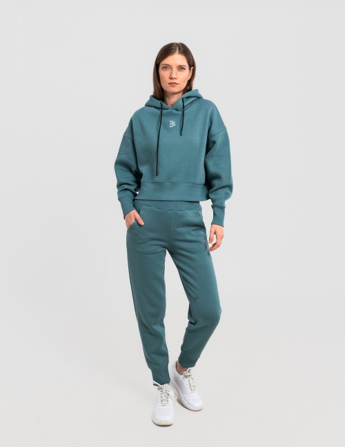 Сет cropped oversize mint