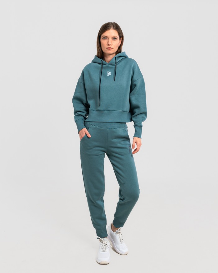 Сет cropped oversize mint