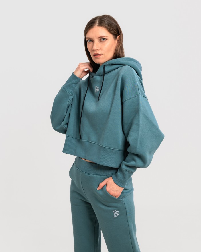 Сет cropped oversize mint