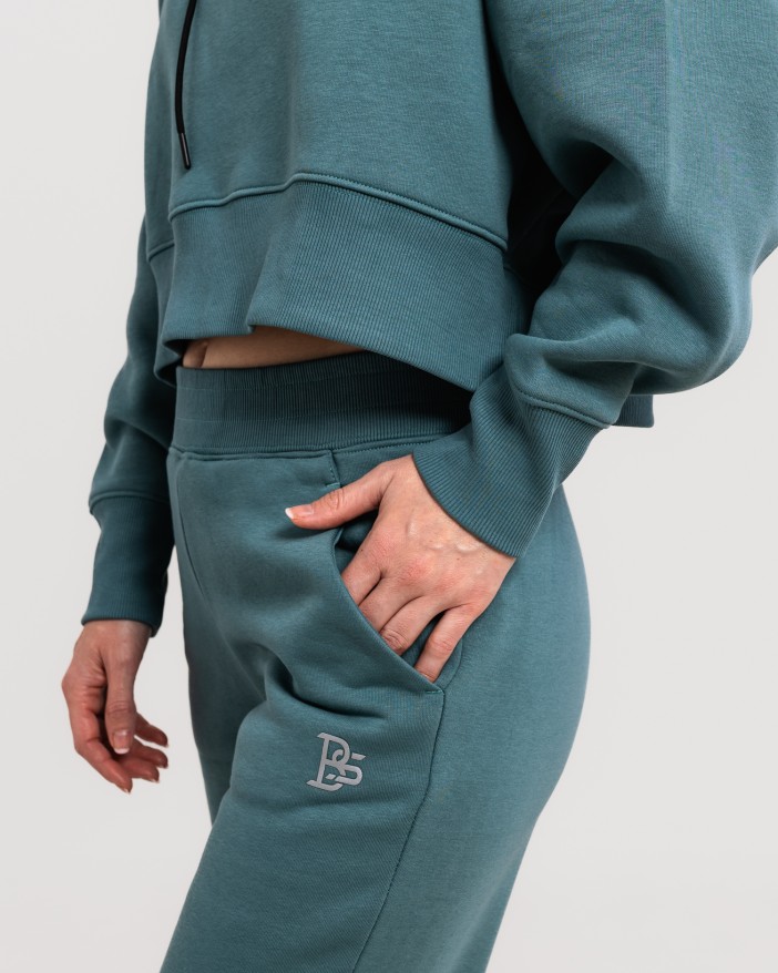 Сет cropped oversize mint