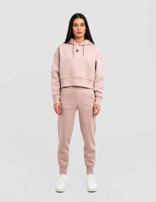 Сет cropped oversize пудра