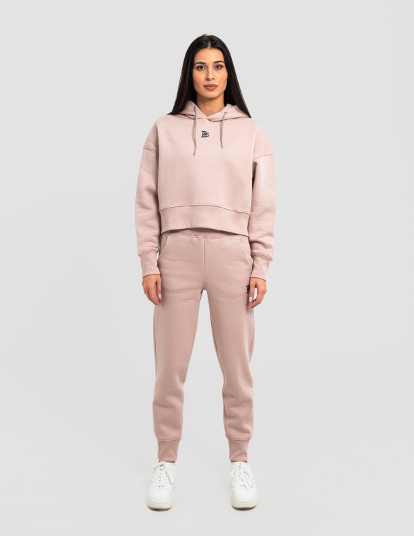 Сет cropped oversize пудра