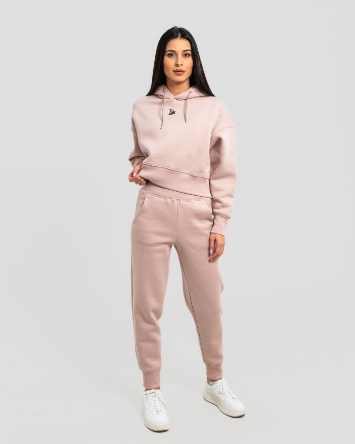 Сет cropped oversize пудра