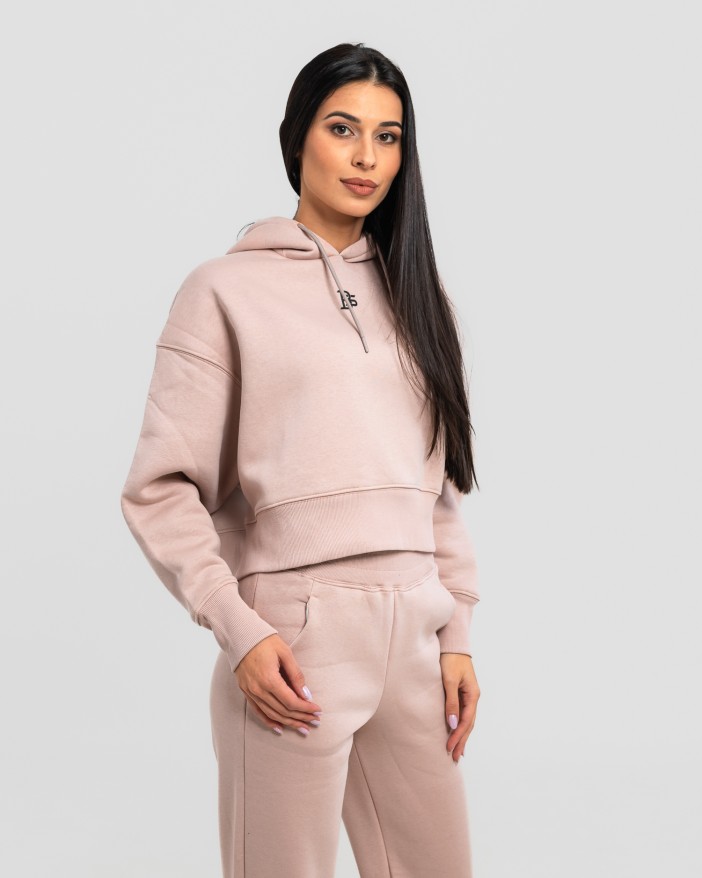 Сет cropped oversize пудра