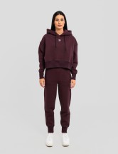 Сет cropped oversize бордо