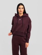 Сет cropped oversize бордо
