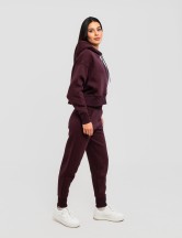 Сет cropped oversize бордо