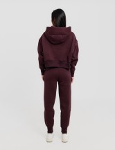 Сет cropped oversize бордо