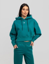 Сет cropped oversize green