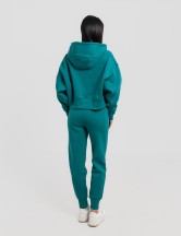 Сет cropped oversize green