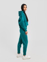 Сет cropped oversize green