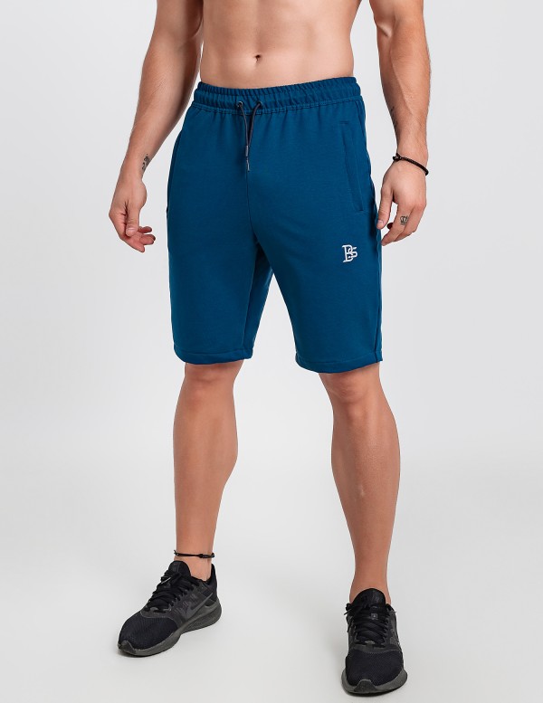 Къси панталони петрол с цип
