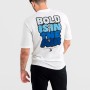Мъжка oversize тениска "BOLD" бяла