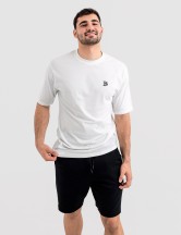 Мъжка oversize тениска "BOLD" бяла
