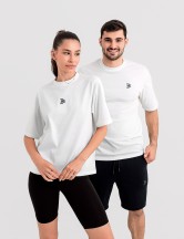 Мъжка oversize тениска "BOLD" бяла