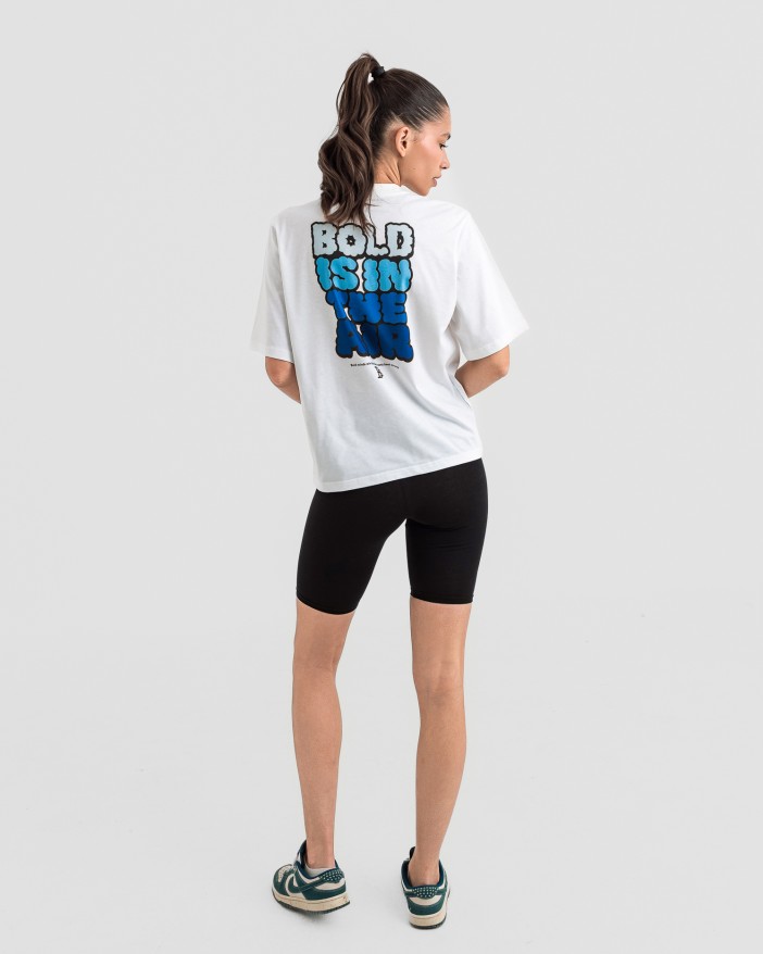 Дамска oversize тениска "BOLD" бяла