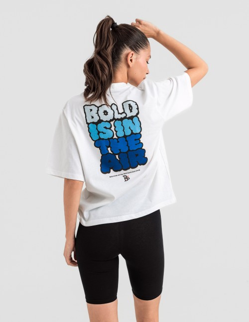Дамска oversize тениска "BOLD" бяла