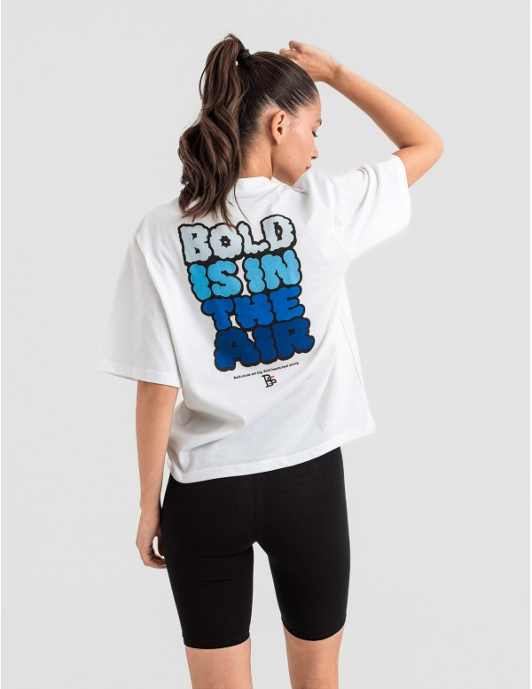 Дамска oversize тениска "BOLD" бяла