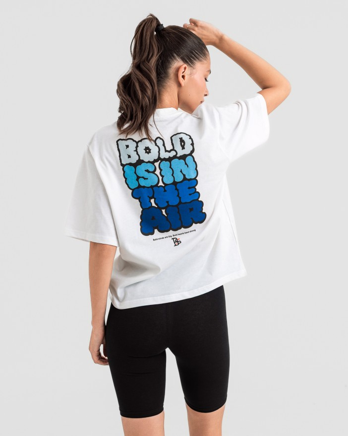 Дамска oversize тениска "BOLD" бяла