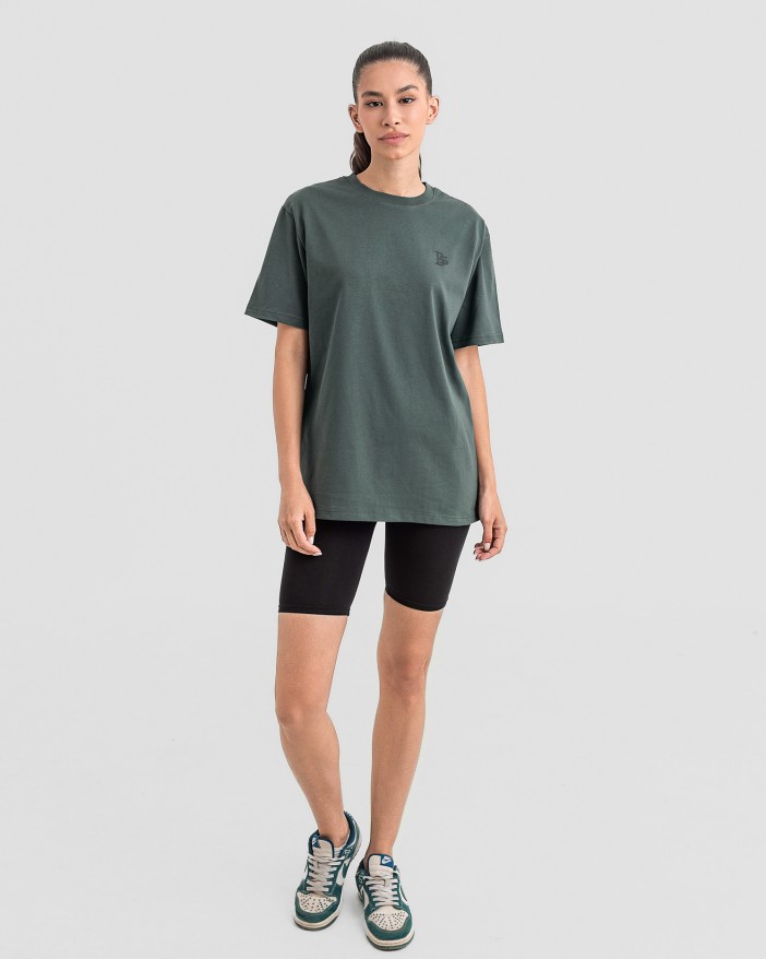 Дамска oversize тениска в зелено