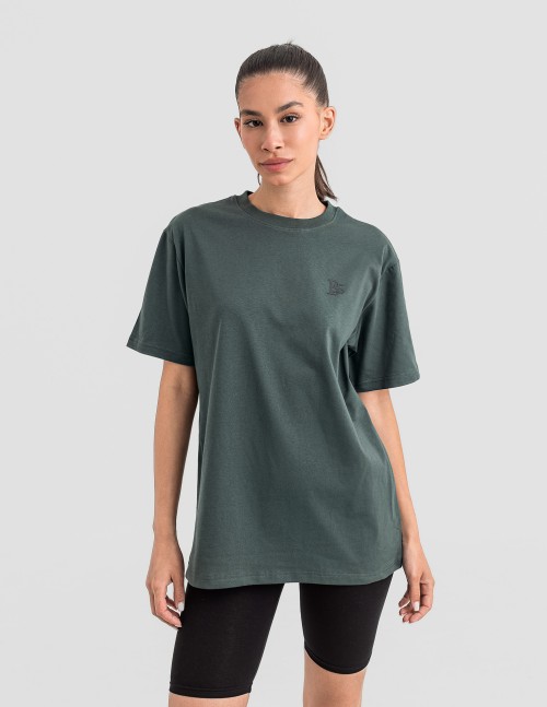 Дамска oversize тениска в зелено