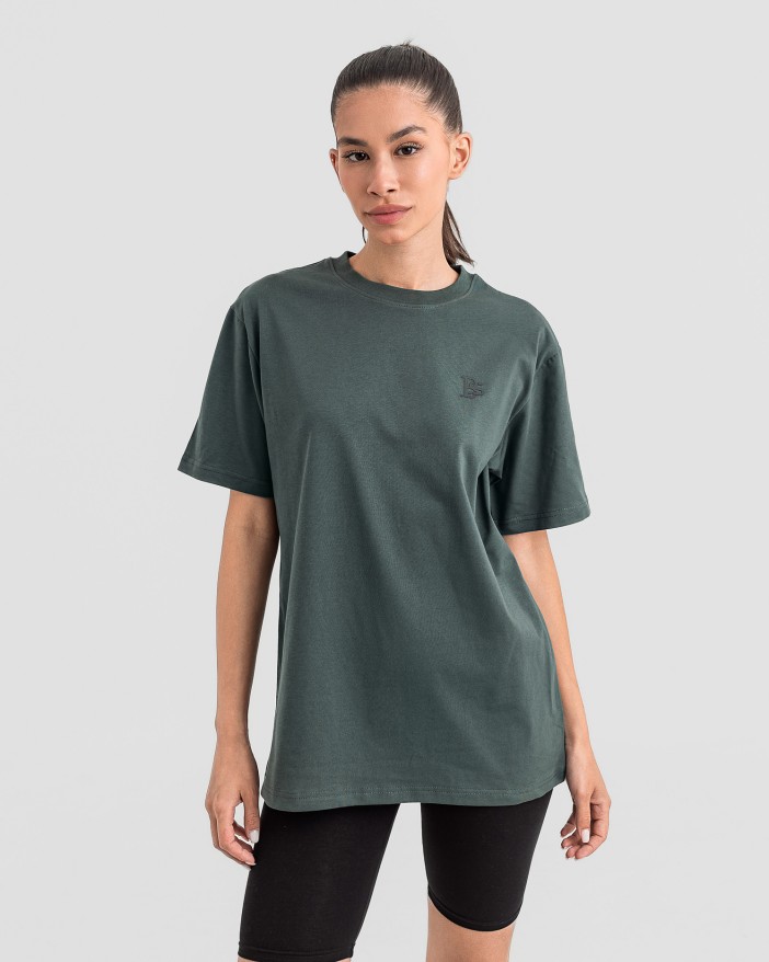 Дамска oversize тениска в зелено