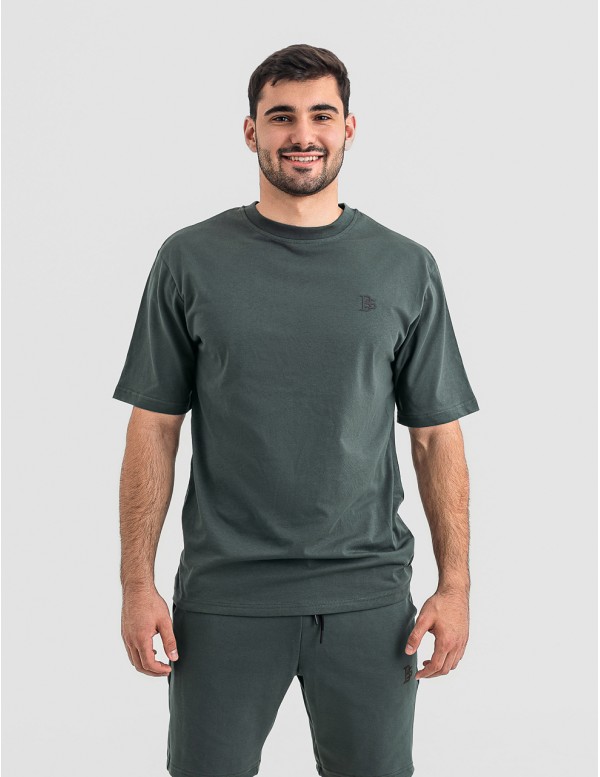 Мъжка oversize тениска в зелено