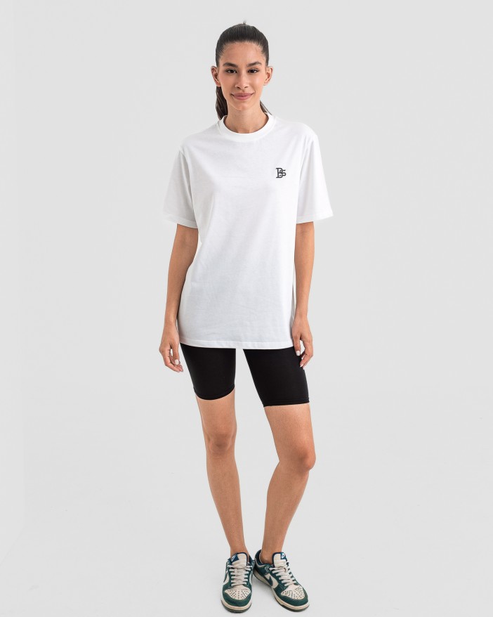 Дамска oversize тениска в бяло
