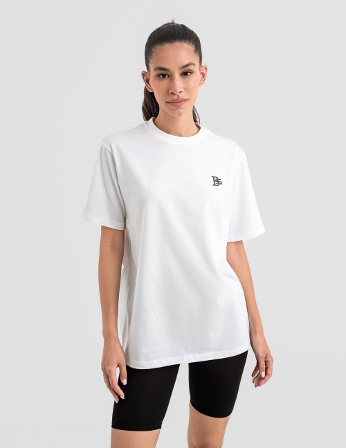 Дамска oversize тениска в бяло