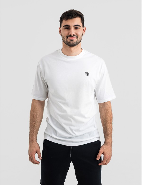 Мъжка oversize тениска в бяло