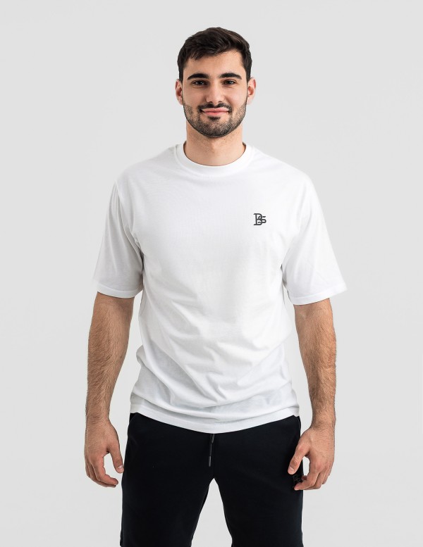 Мъжка oversize тениска в бяло