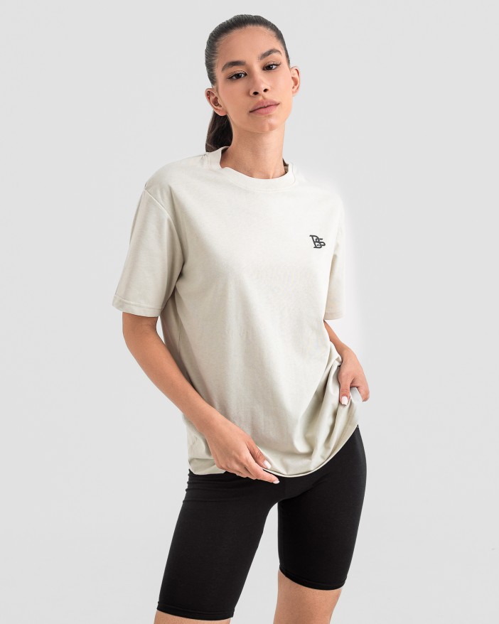 Дамска oversize тениска stone grey