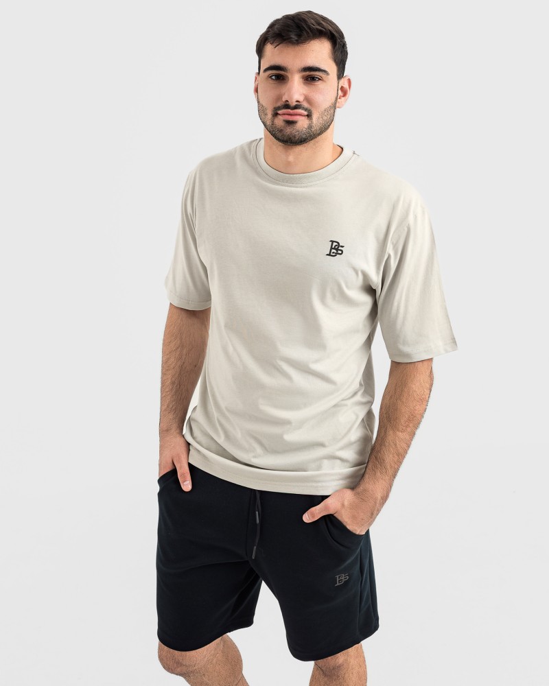 Мъжка oversize тениска stone grey 