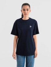 Дамска oversize тениска в тъмносиньо