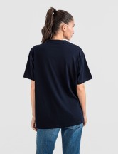 Дамска oversize тениска в тъмносиньо