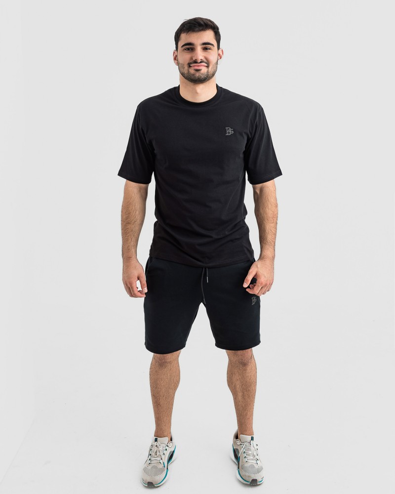 Мъжка oversize тениска в черно 