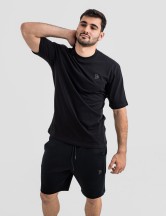Мъжка oversize тениска в черно 