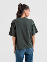 Tениска cropped oversize в зелено